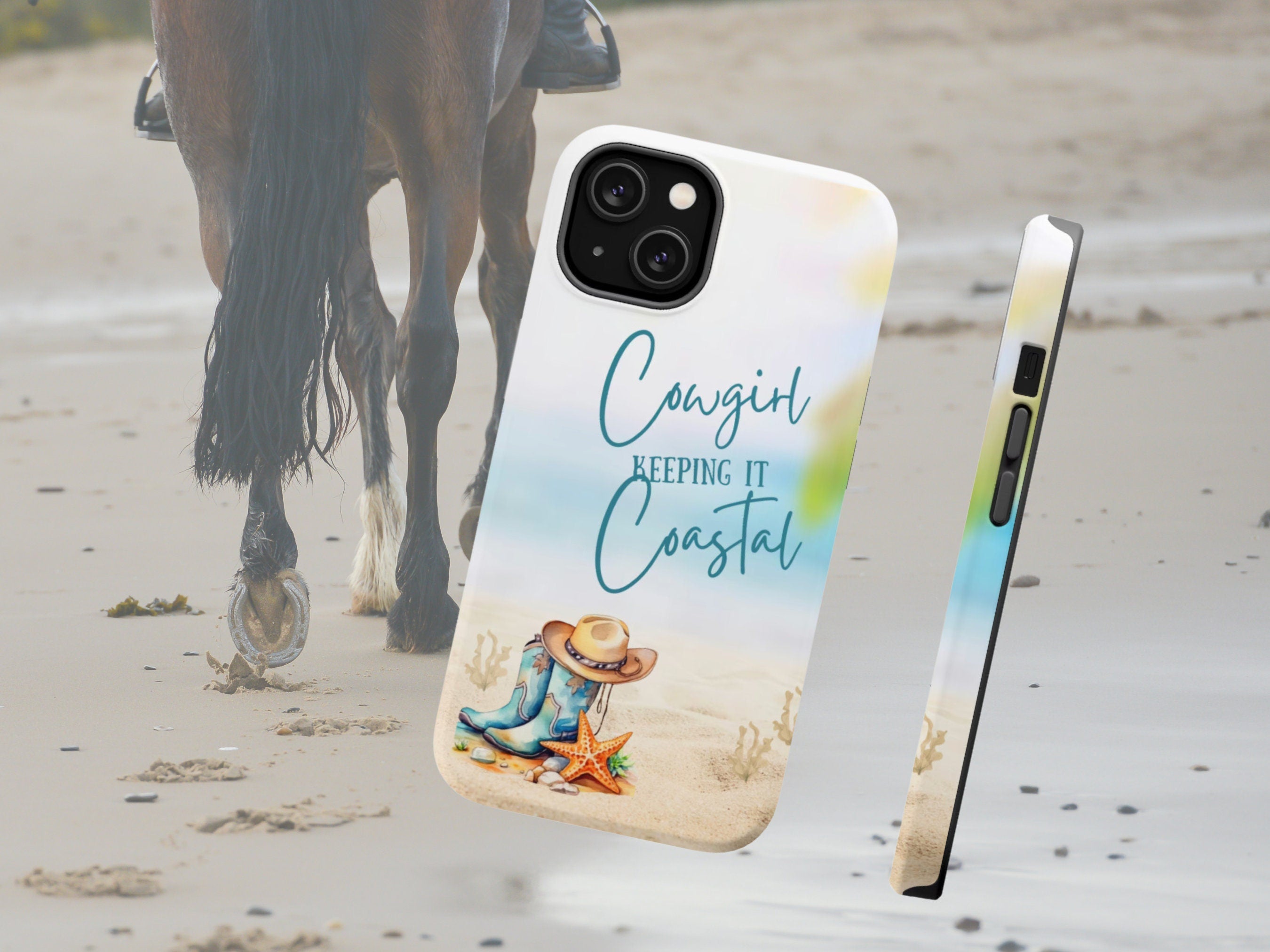 Coastal Cowgirl MagSafe Tough Cases for iPhones, Keeping it Coastal Cowgirl