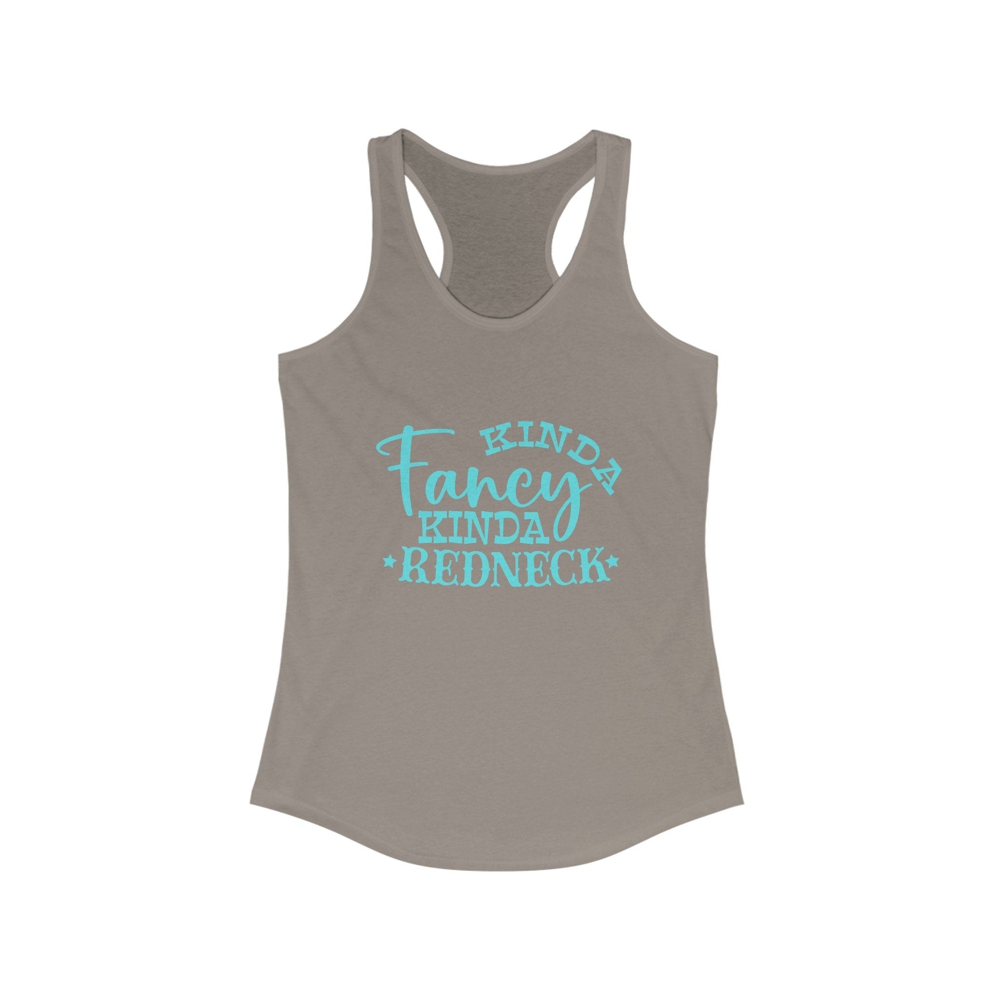 Women's Funny Graphic Tank Top, Kinda Fancy Kinda Redneck Shirt, Racerback Sleeveless Tee, Country Girl Gift, Redneck Humor