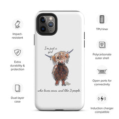 Tough Case for iPhone® Highland Cow