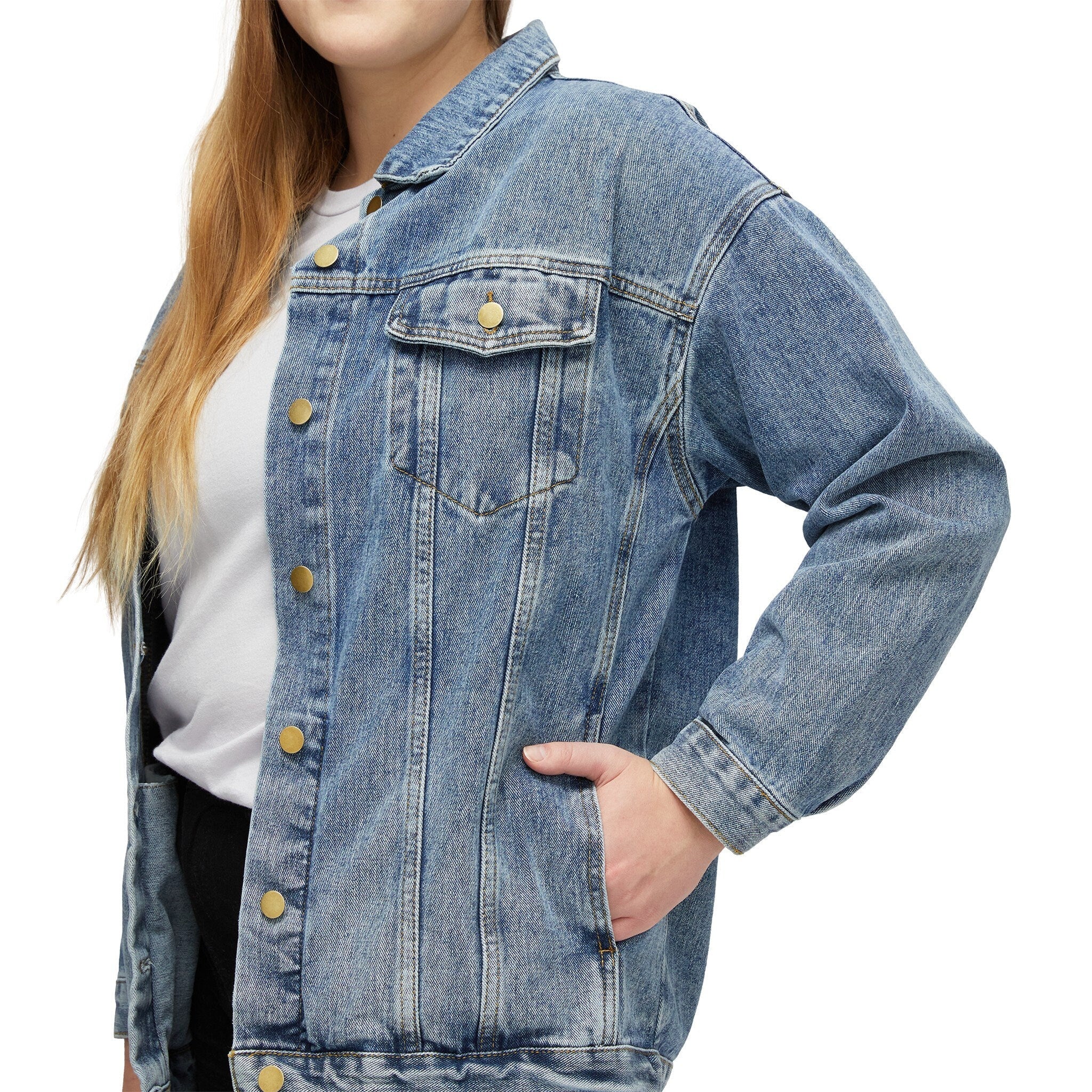 Retro Wild West Saloon Women's Denim Jacket, Cowgirl Western Jean Coat, Vintage Rodeo Outfit, Cowgirl Style