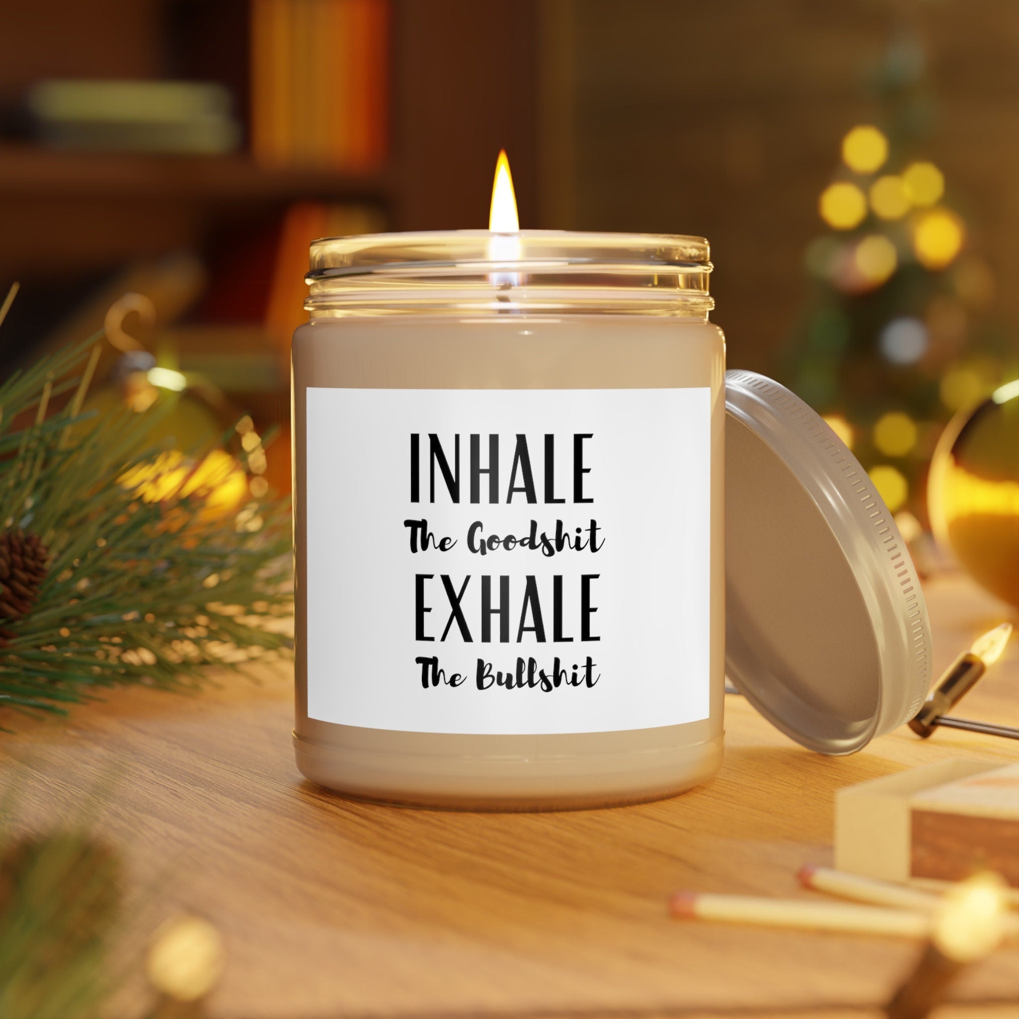 Scented Candles, 9oz Exhale the BS