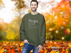 Nope No Hugs Crewneck Fundraiser Shirt for Bone Marrow Transplant Unit at Vancouver General Hospital