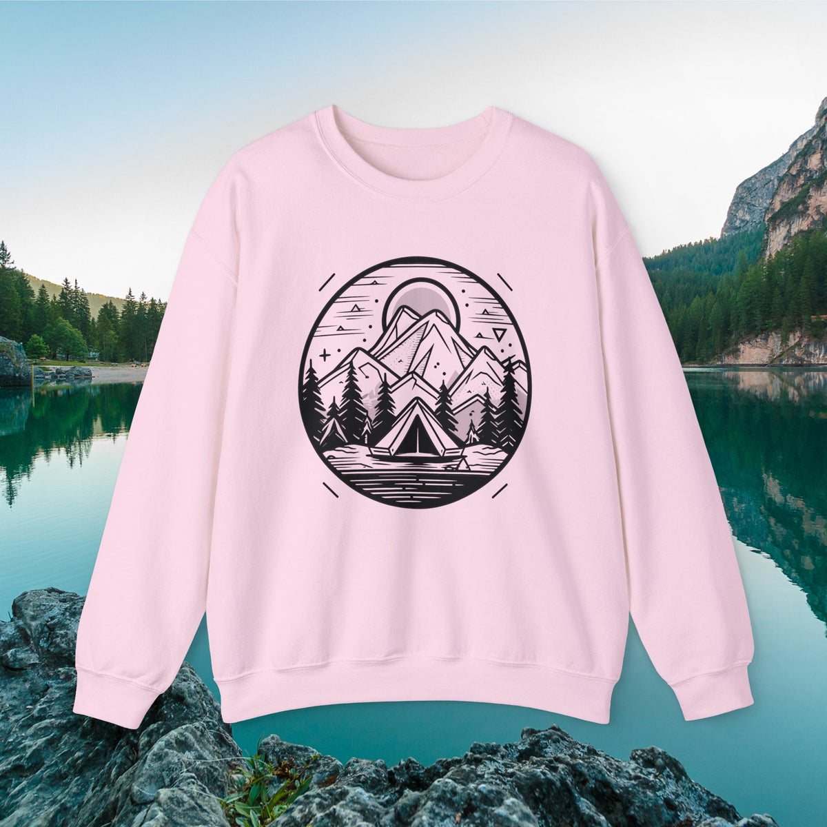 Mountain Explorer (Outdoors Collection) - Unisex Heavy Blend Crewneck Sweatshirt