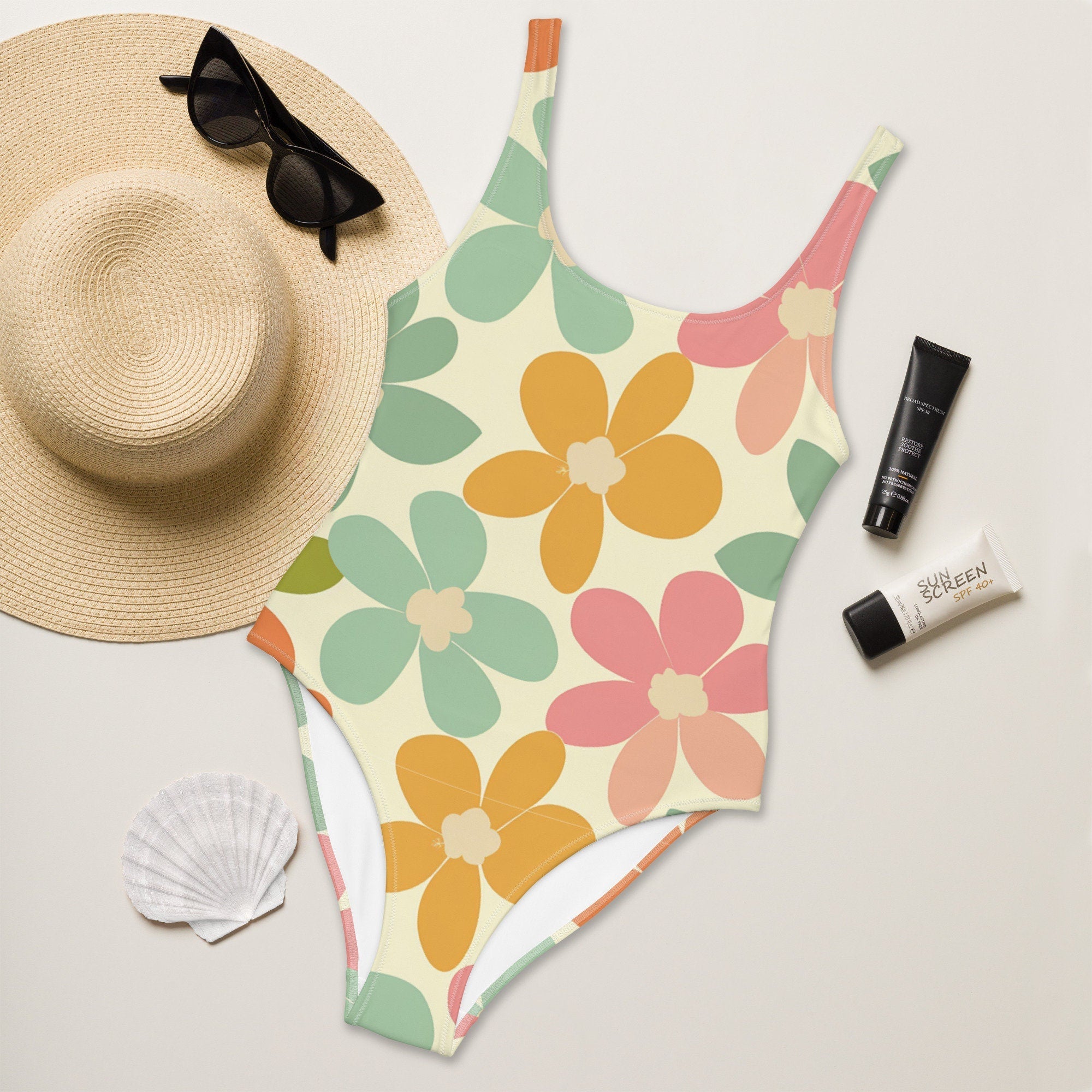 Flower Power - One-Piece Swimsuit | Cute Swimsuit | Modest Swimwear | Western Swim | Summer Fashion