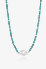 Turquoise & Pearl Necklace