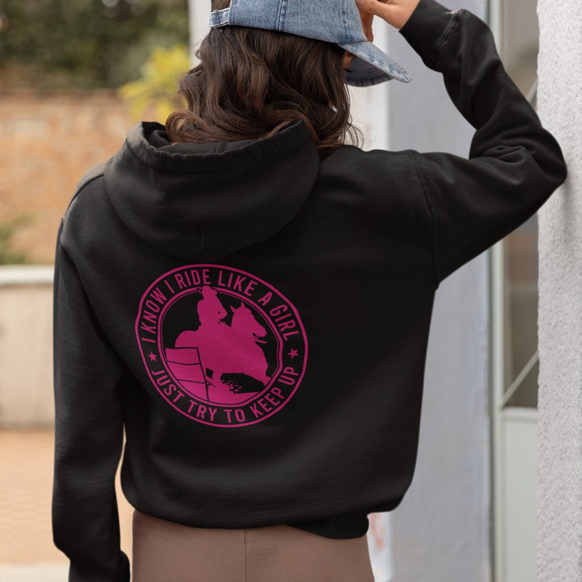 Ride Like a girl Heavy Blend Western Hoodie for the Barrel Racer | Gift for the barrel racer| Equestrian hoodie| Equestrian Gifts