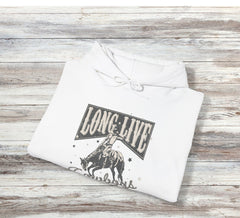 Long Live Cowboys - Unisex Western Hooded Sweatshirt