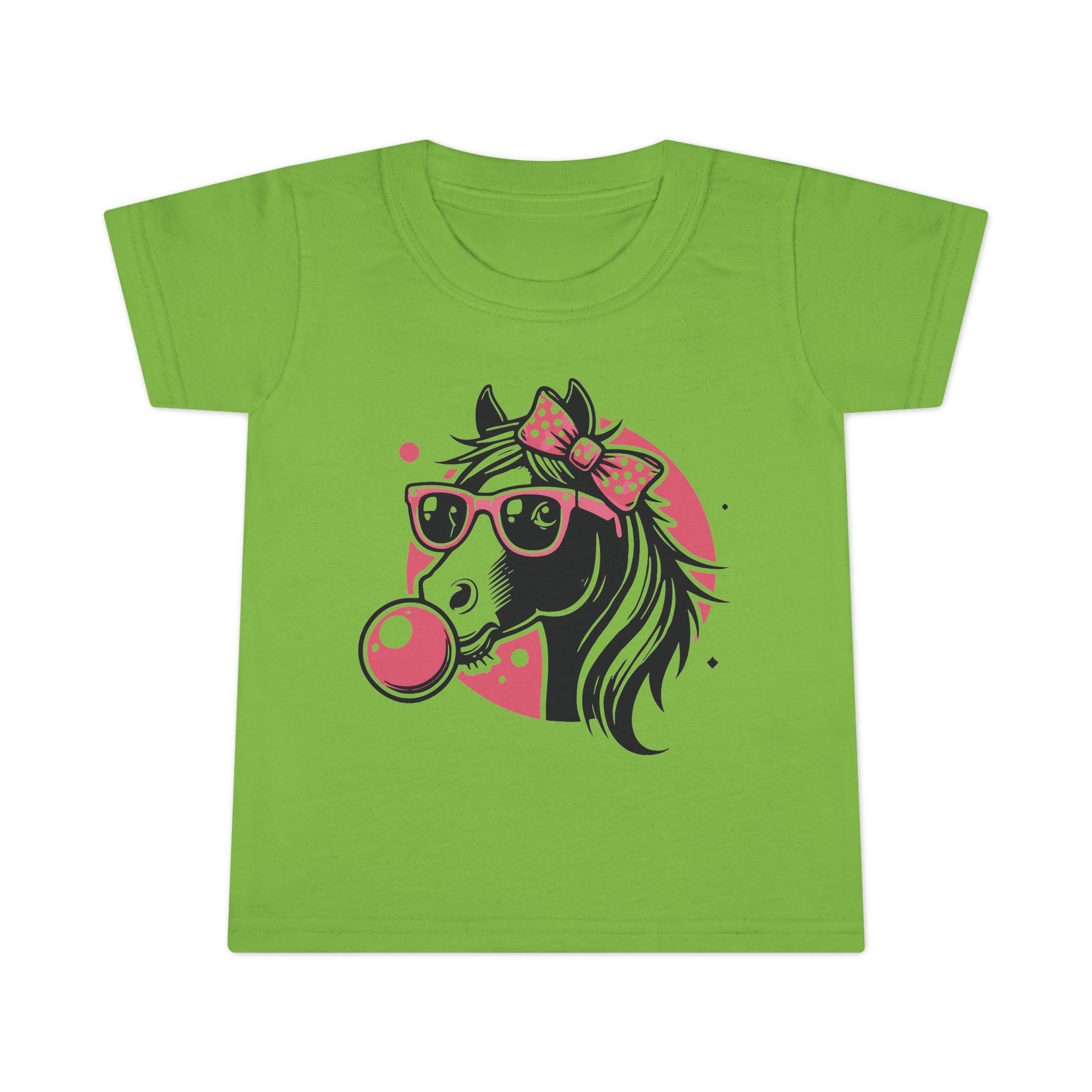 Funny Horse Bubble Gum Toddler T-Shirt, Kids Tee, Children's Shirt, Animal Lover Gift, Cute Baby Tee