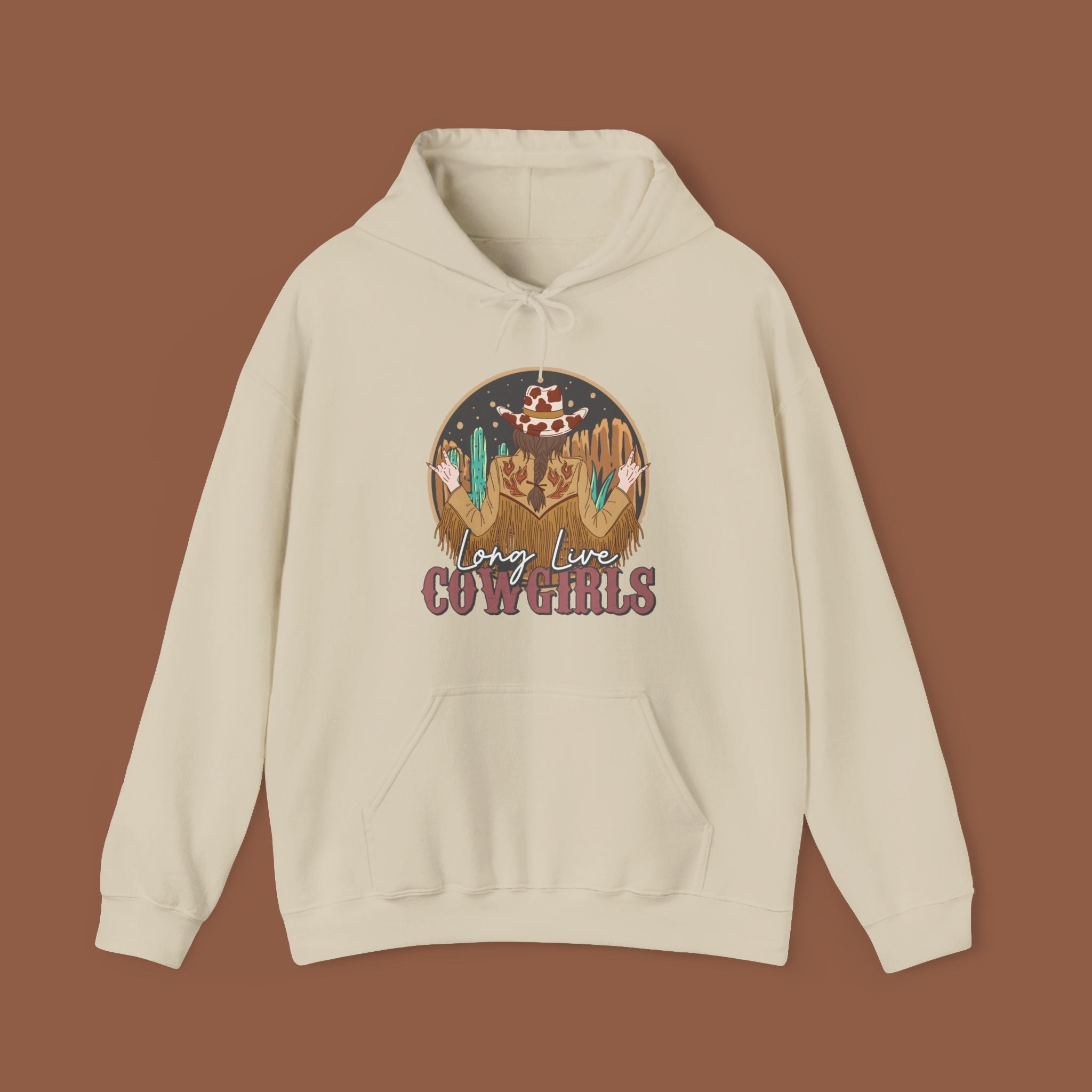 Long Live Cowgirls | Western Graphic Hoodie Heavy Blend™ Hooded Sweatshirt | 6 Colours