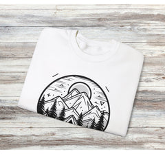 Mountain Explorer (Outdoors Collection) - Unisex Heavy Blend Crewneck Sweatshirt