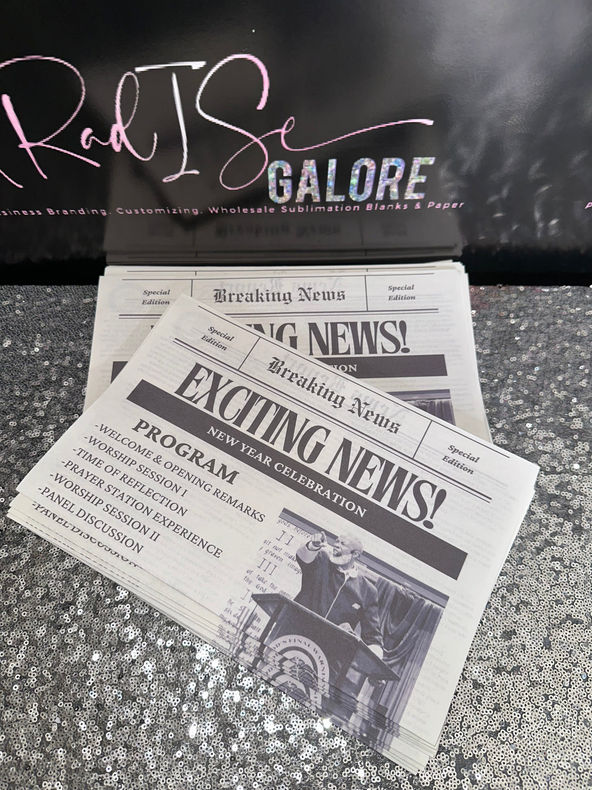 Custom Newspaper Invitation/Announcement Prints