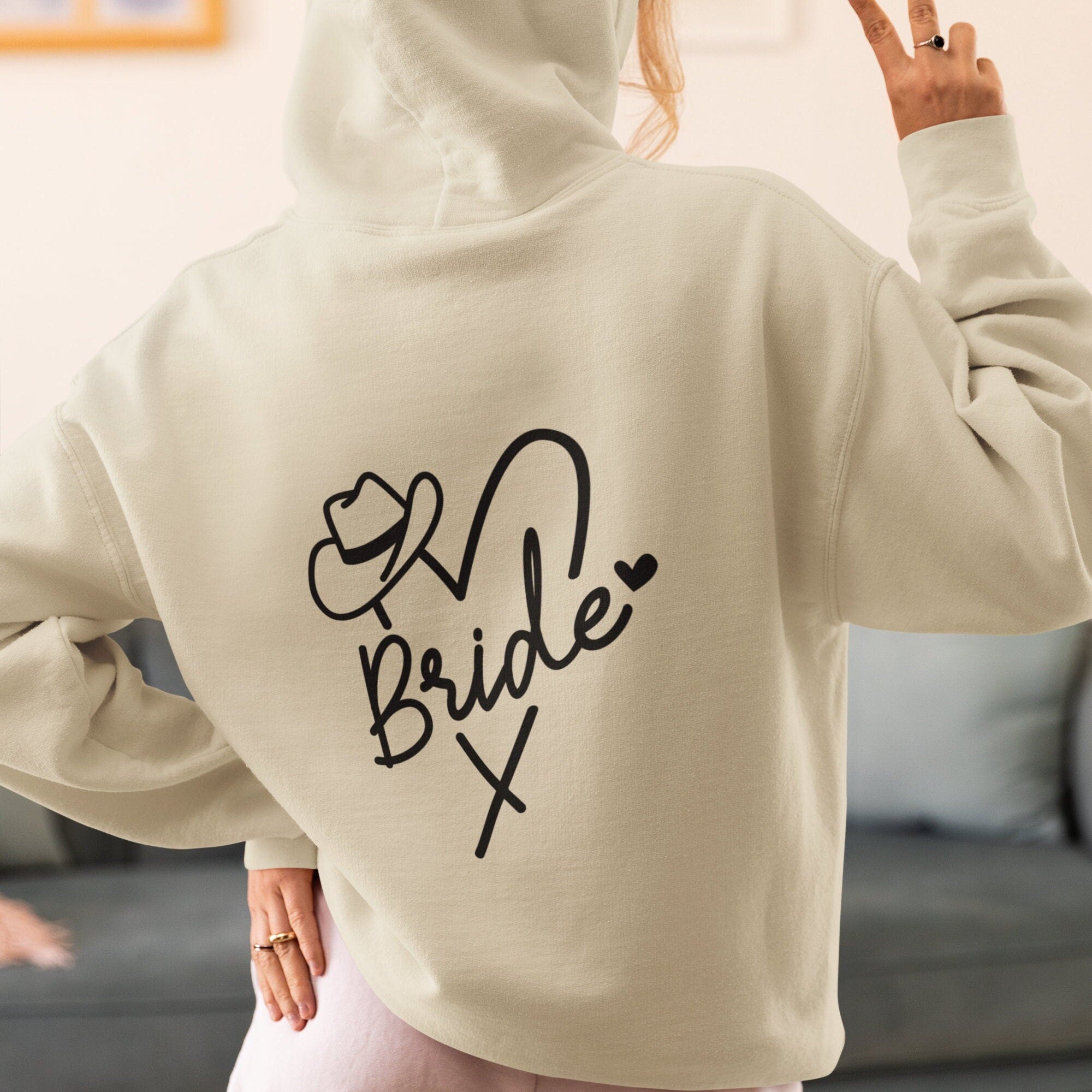 Bride Unisex Heavy Blend™ Hooded Sweatshirt | Nashville Bachelorette | Nash Bash | Western Bride | Bridal Party | Bride Hoodie