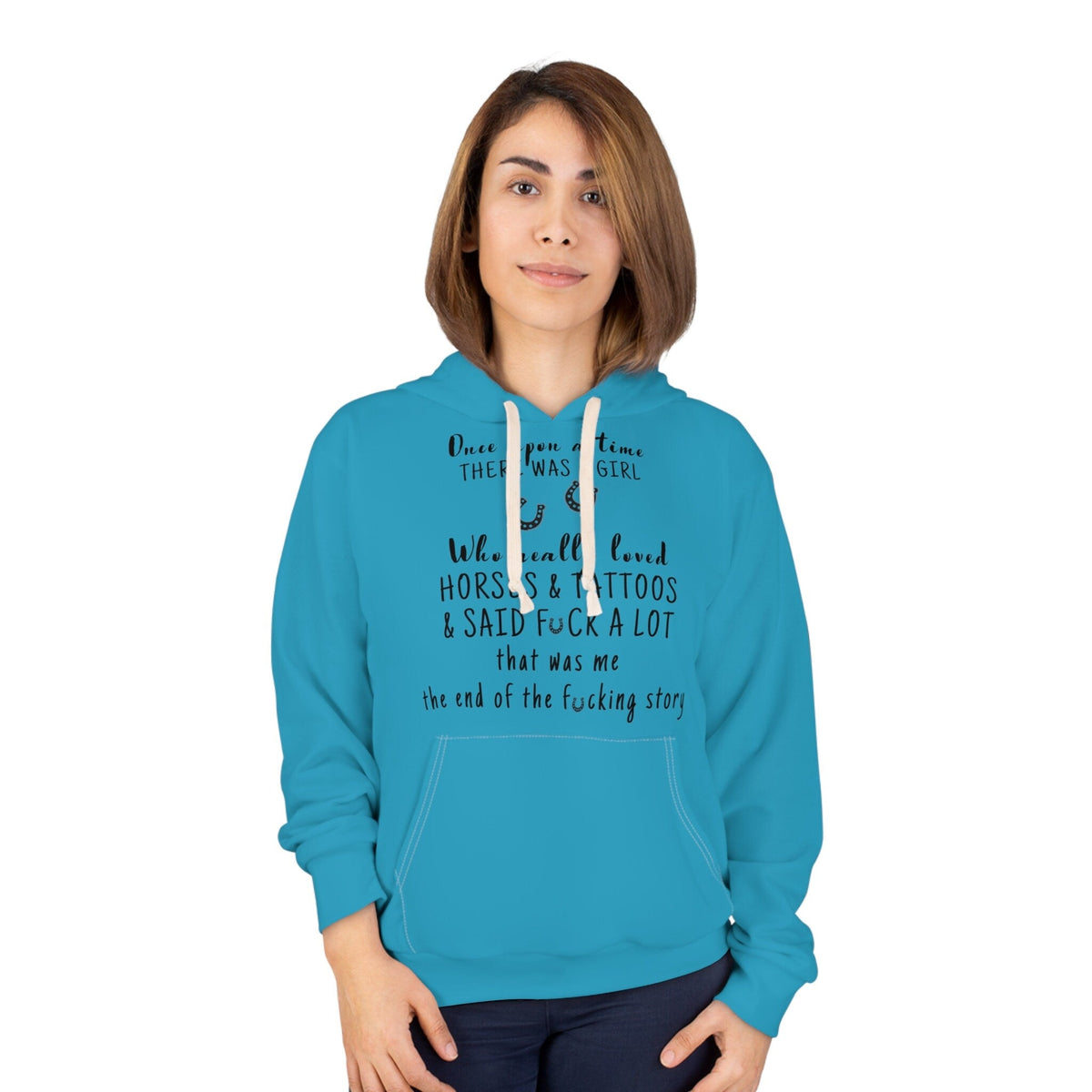 Horses & Tattoos  Womens Premium Pullover Hoodie