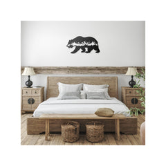 Grizzly Bear Metal Wall Art