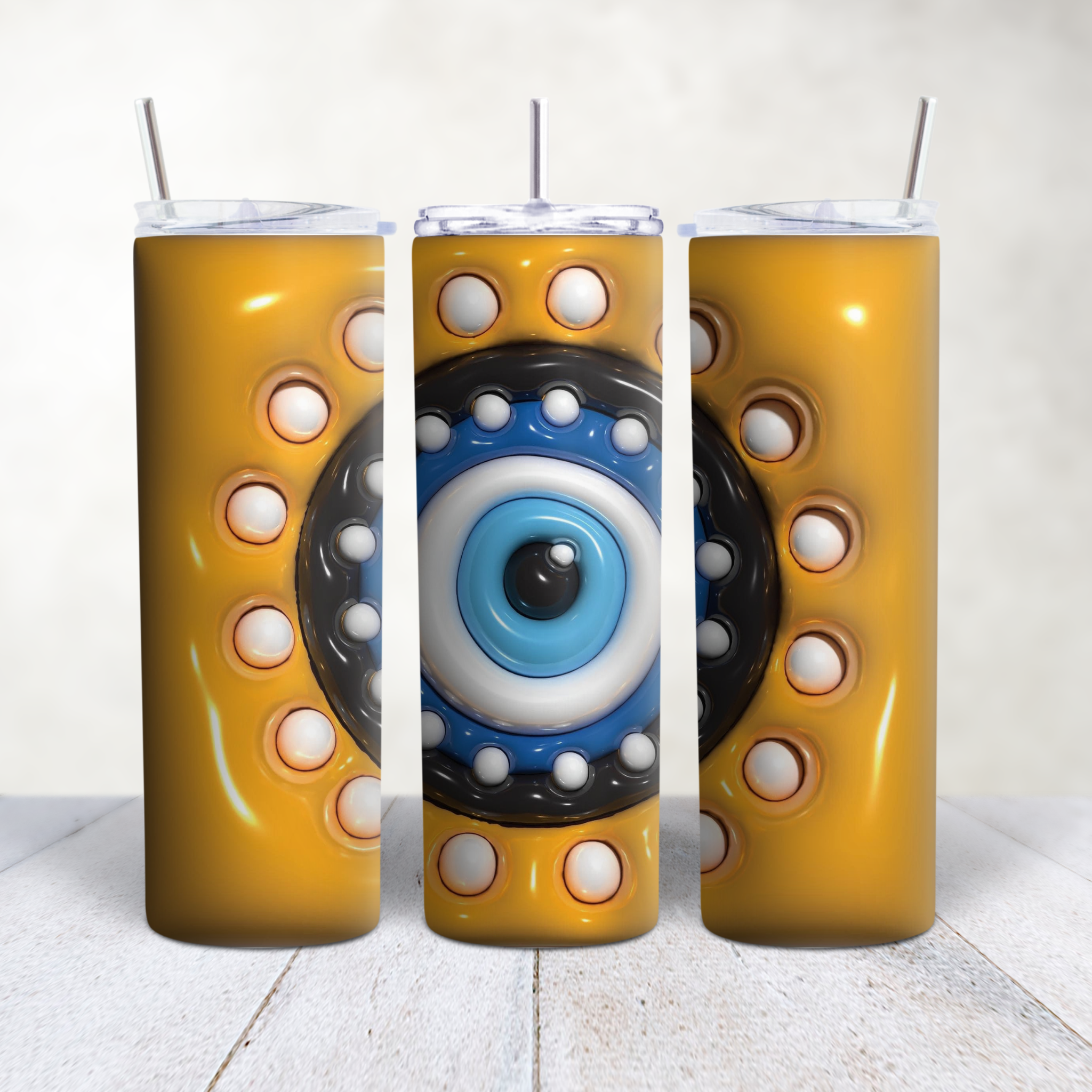 Evil Eye 3D Tumbler