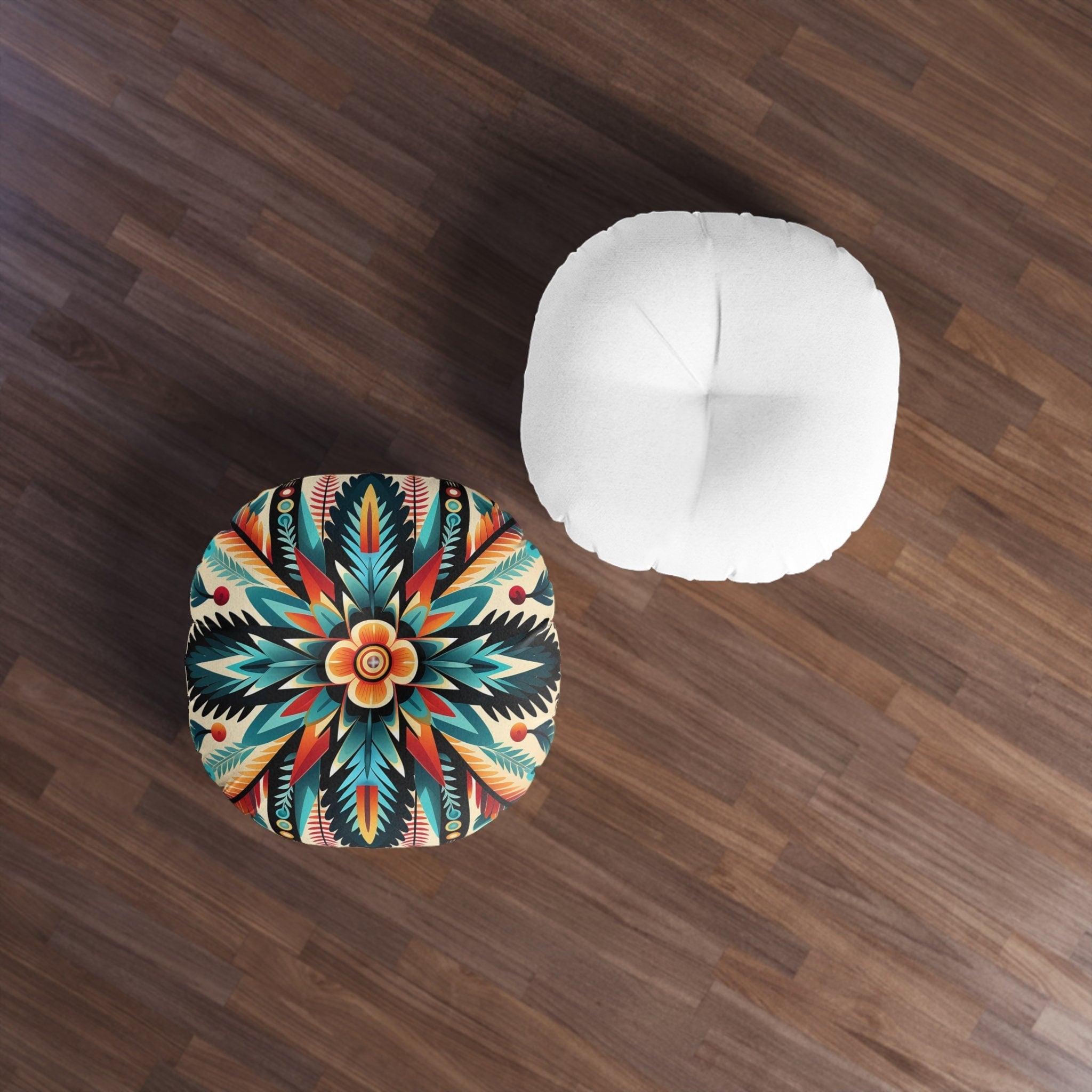 Tufted Floor Pillow, Round