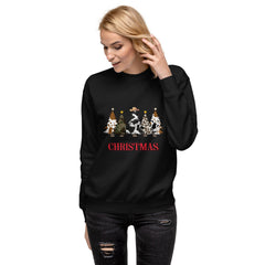 Cowy Christmas Trees -Unisex Premium Sweatshirt