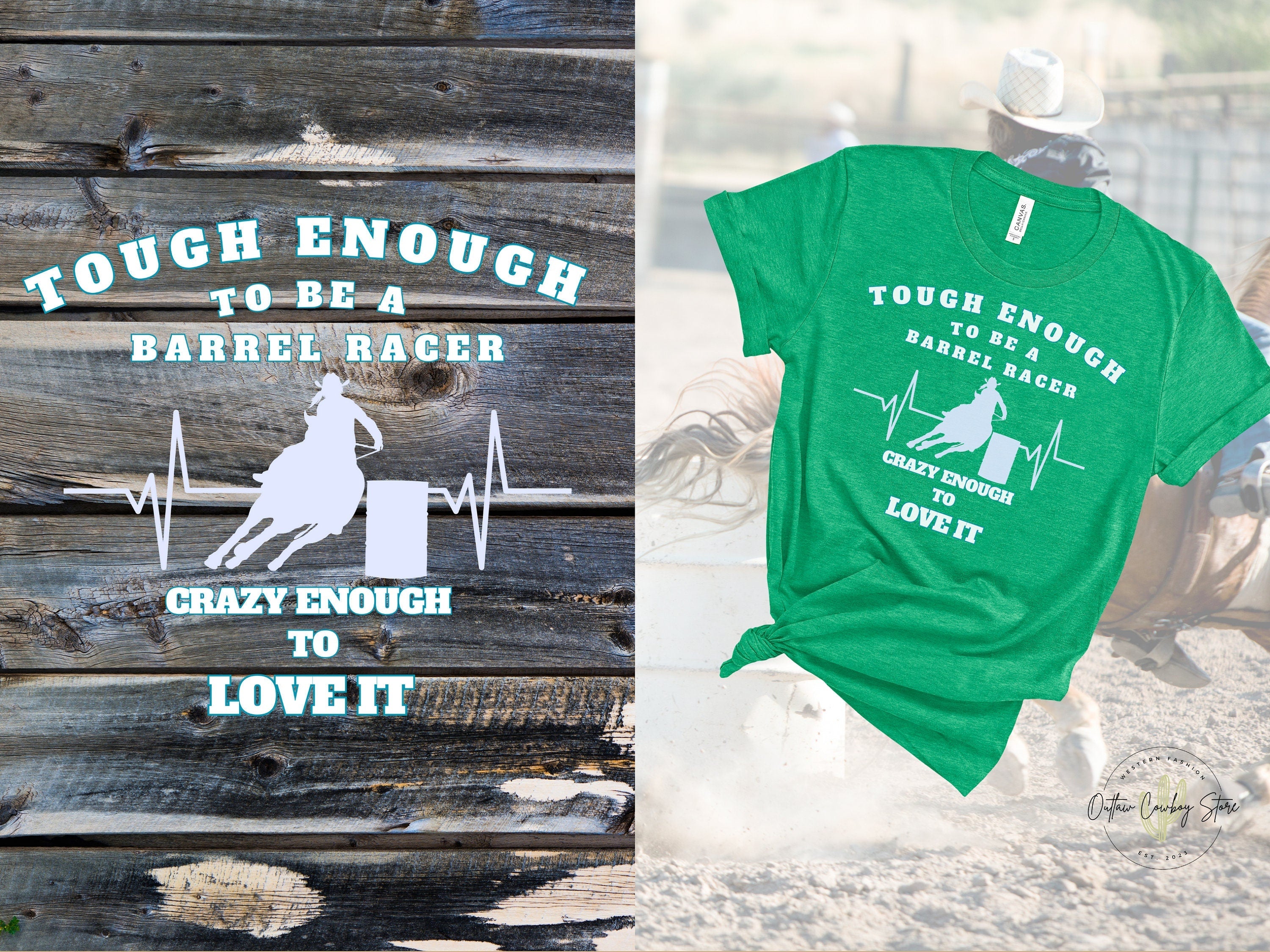 Tough Enough Barrel Racing Unisex Jersey Short Sleeve Tee