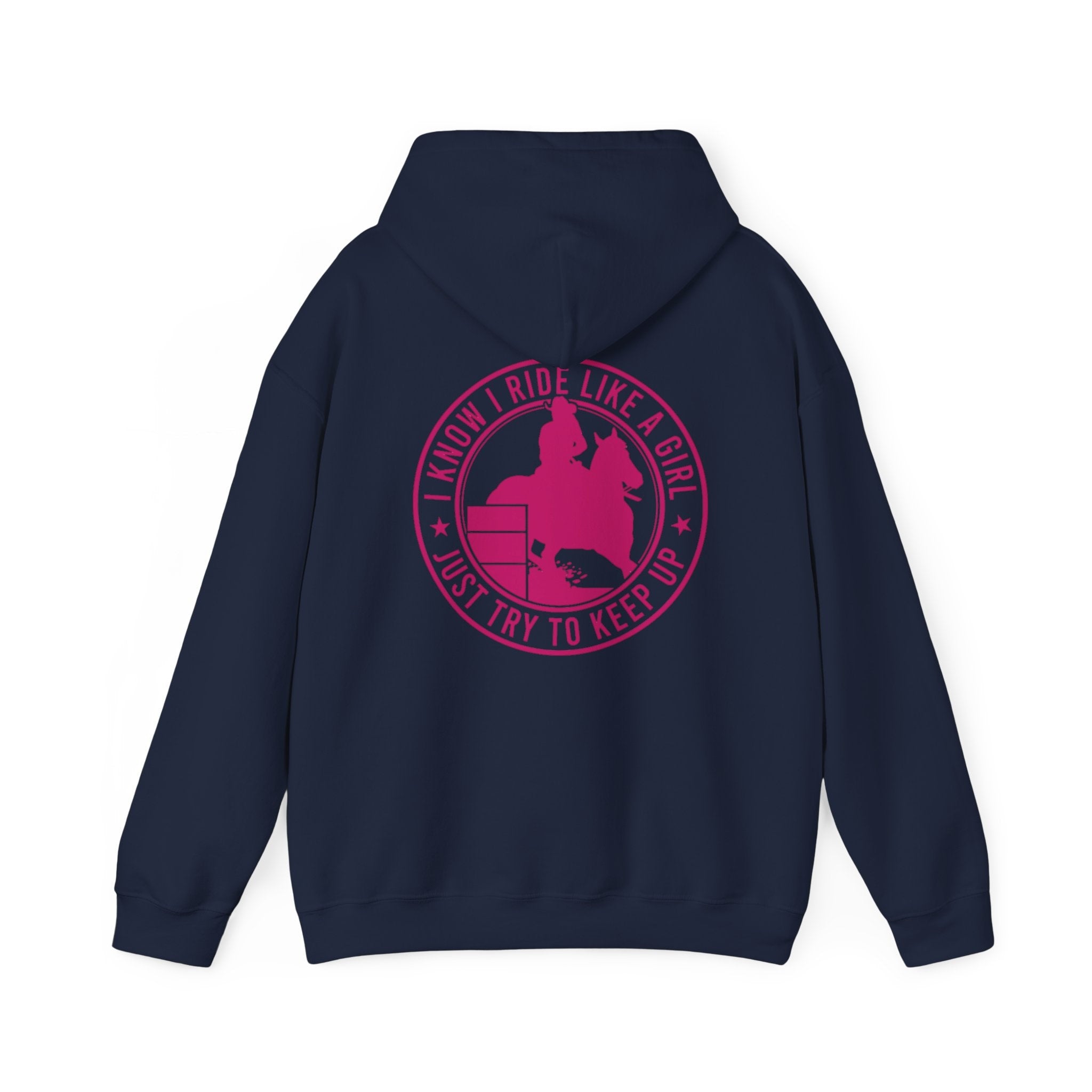 Ride Like a girl Heavy Blend Western Hoodie for the Barrel Racer | Gift for the barrel racer| Equestrian hoodie| Equestrian Gifts