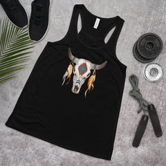 Women's Western Flowy Racerback Tank