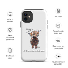 Tough Case for iPhone® Highland Cow