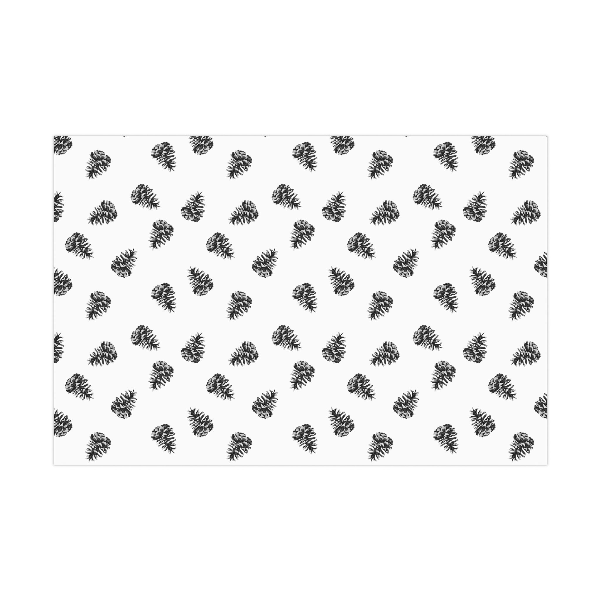 Scandinavian Pine Cone Gift Wrap Roll