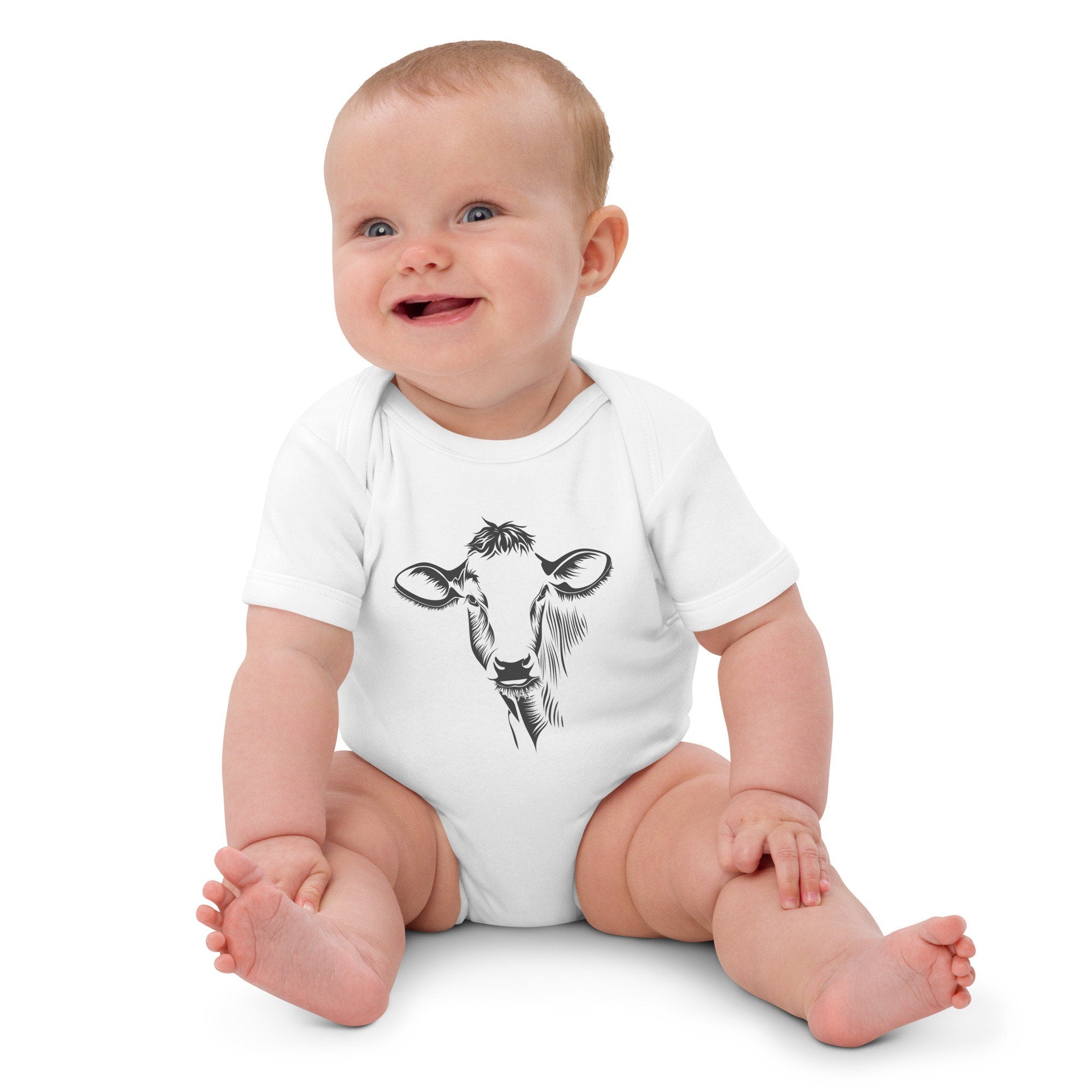 Cows! - Organic cotton baby bodysuit