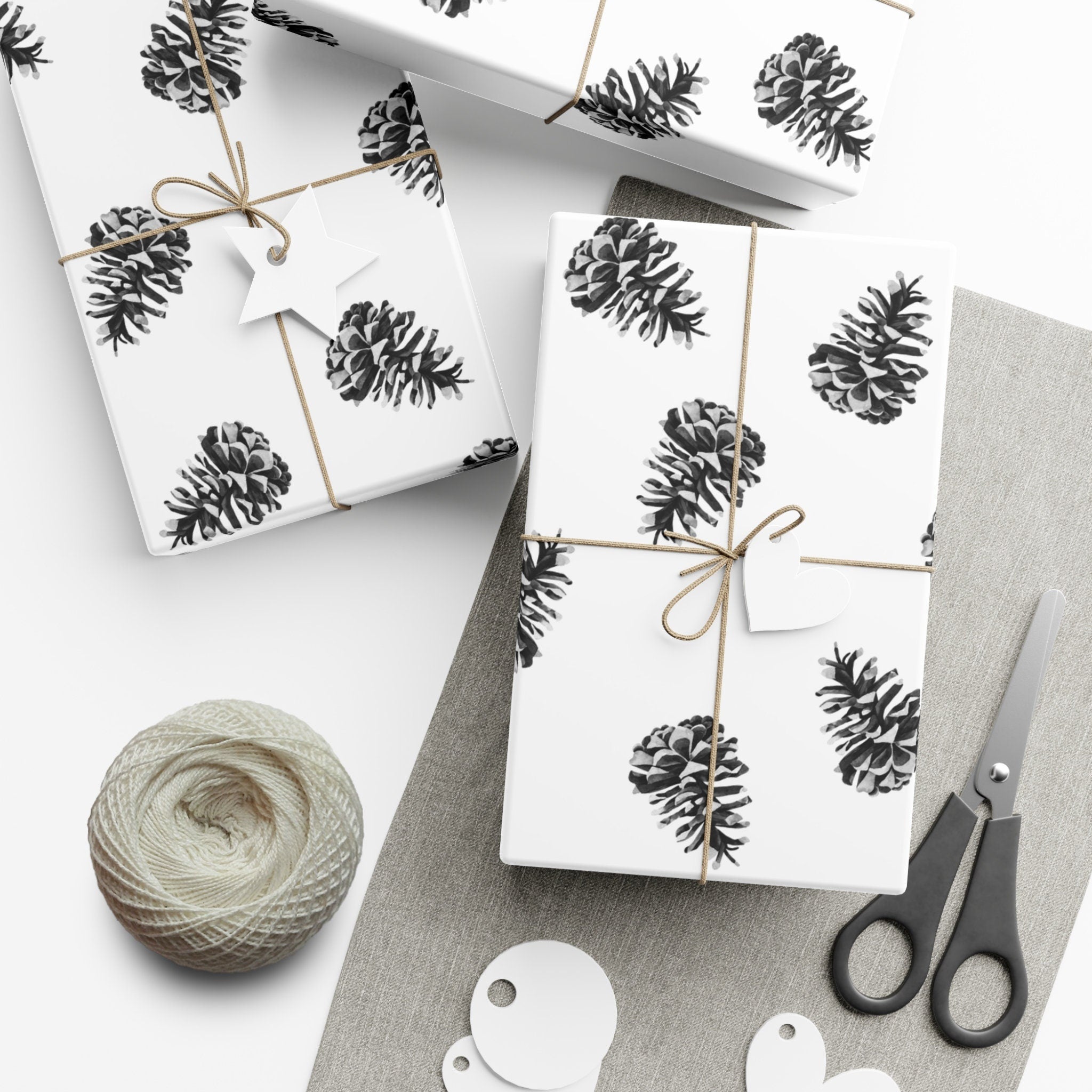 Scandinavian pine cone Gift Wrap