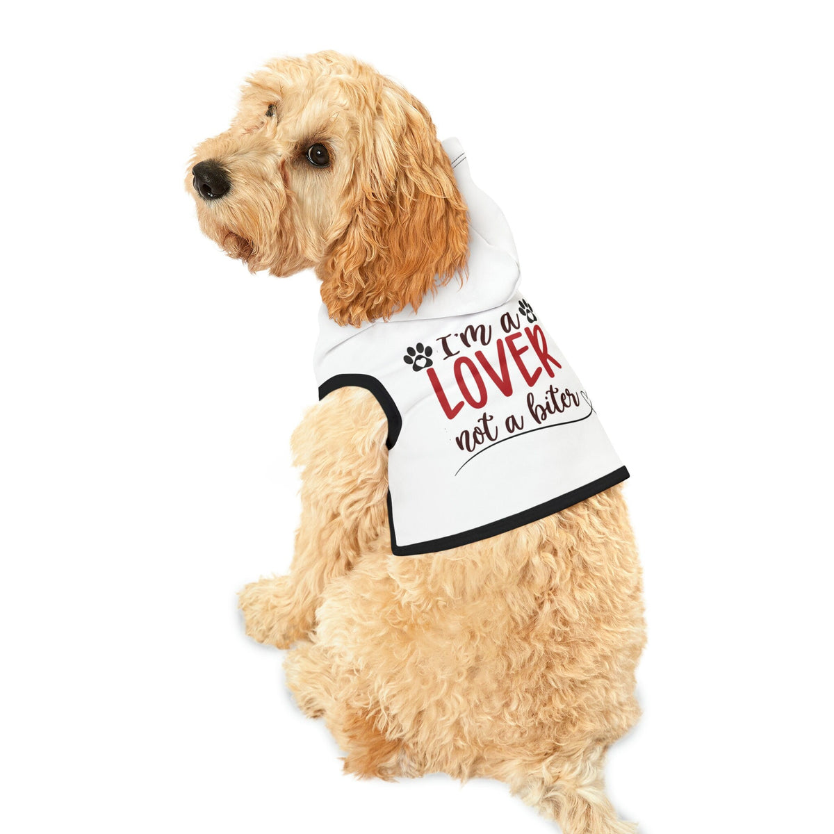 Im a Lover not a Biter Pet Hoodie