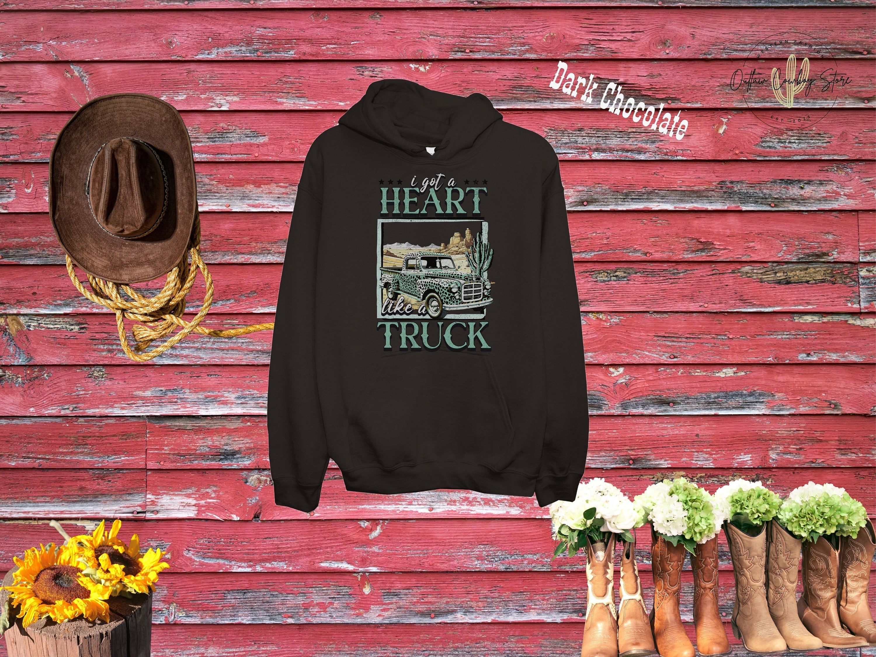 Heart Like A Truck Country Hoodie -Lainey Wilson Inspired Western hoodie