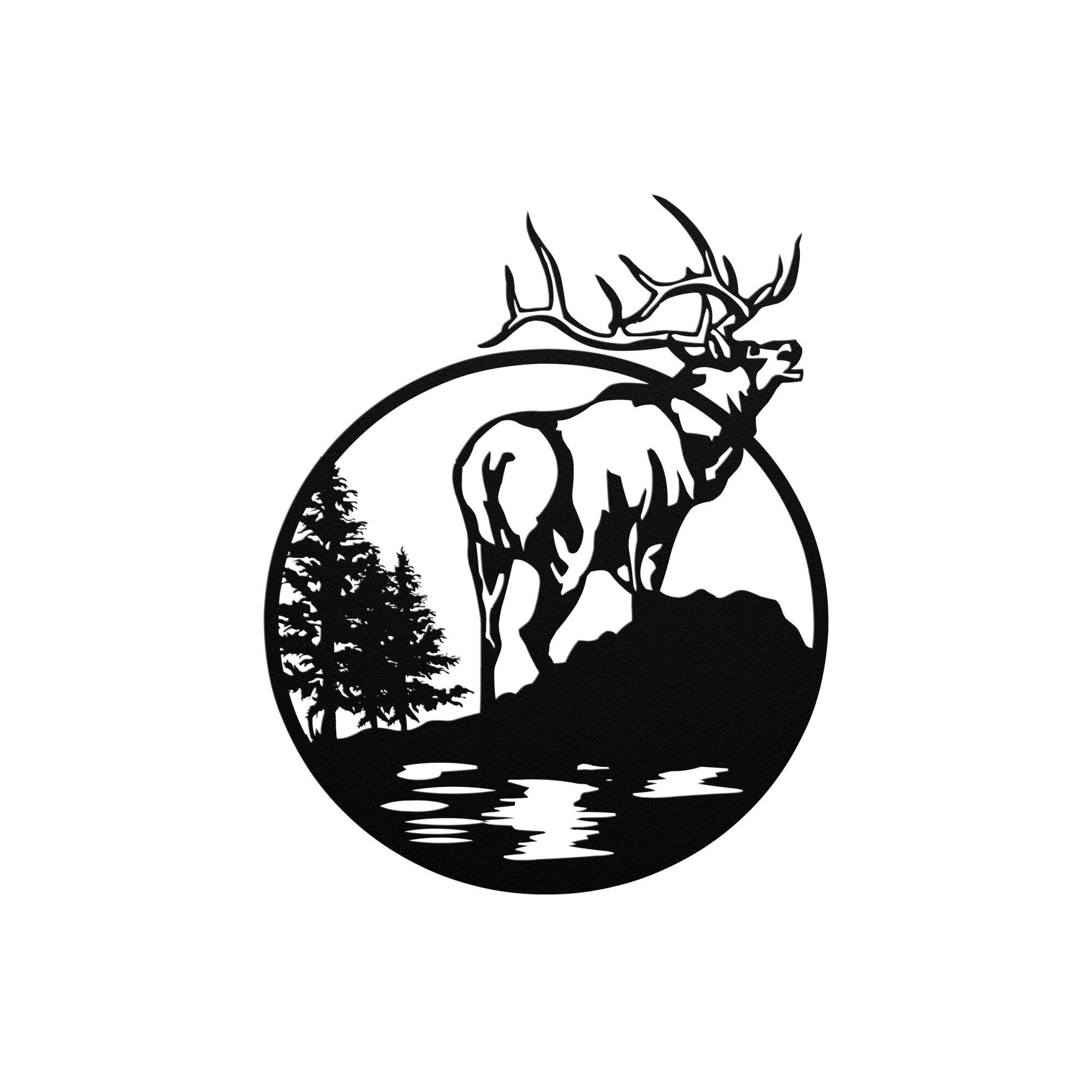 Elk - Wildlife Metal Wall Art