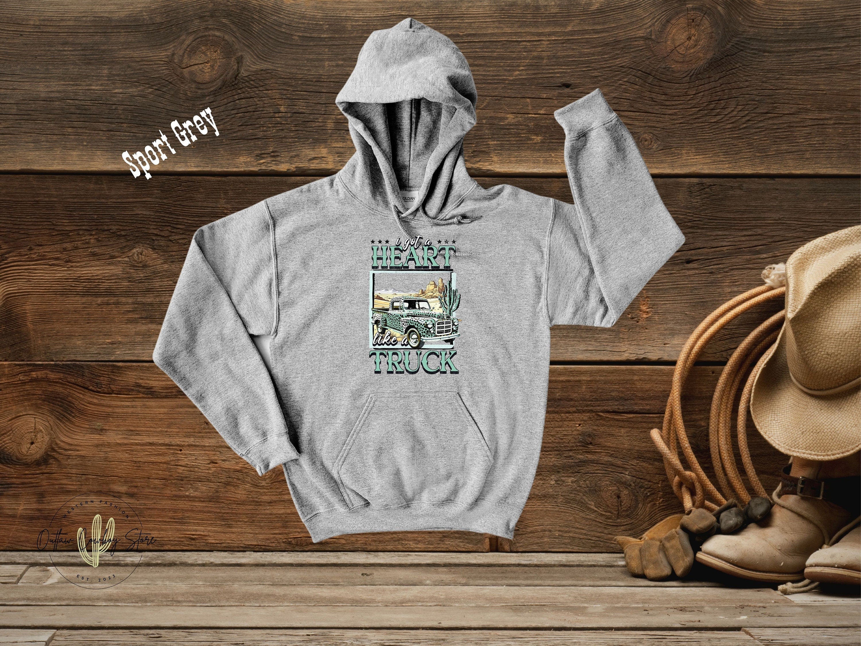 Heart Like A Truck Country Hoodie -Lainey Wilson Inspired Western hoodie