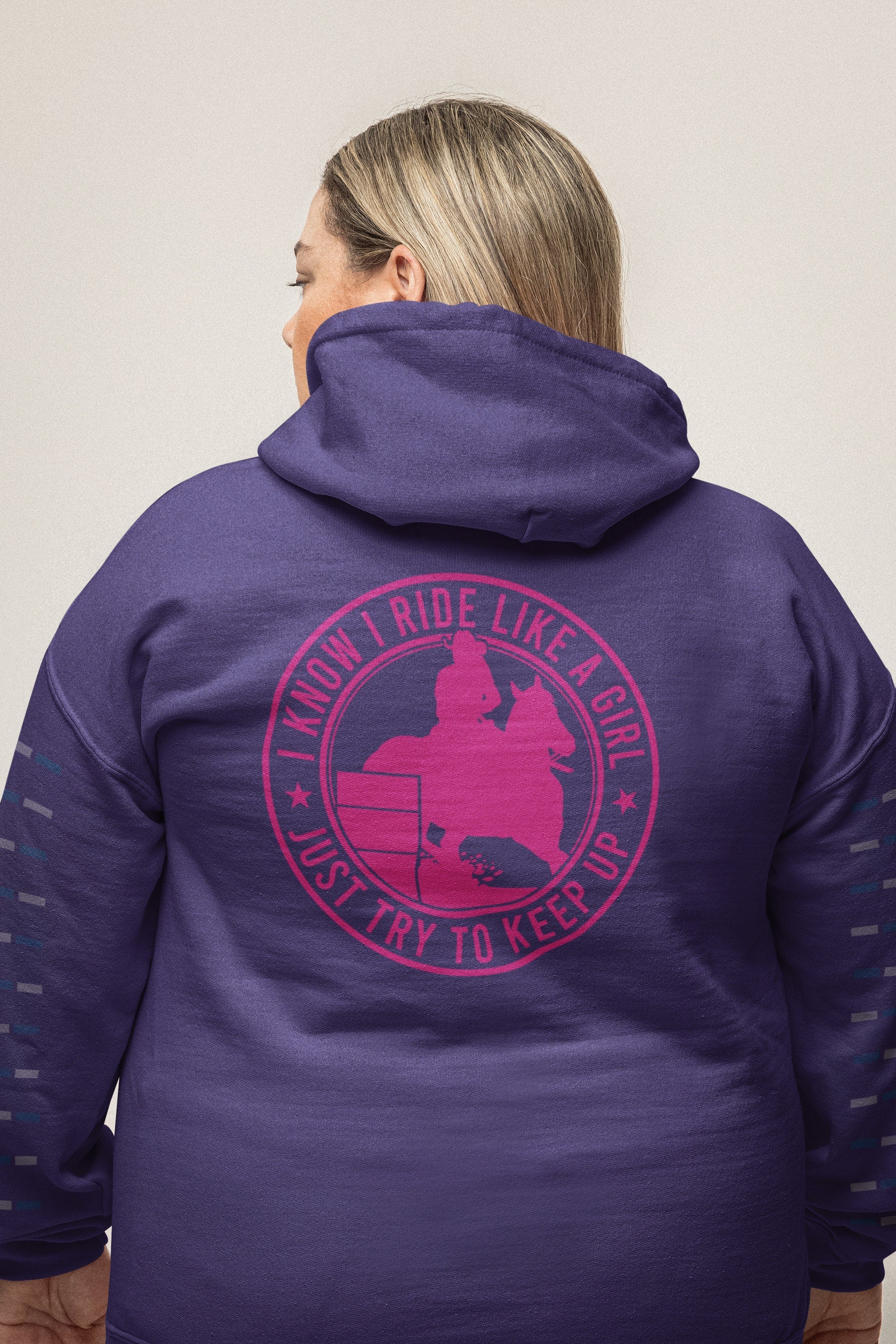 Ride Like a girl Heavy Blend Western Hoodie for the Barrel Racer | Gift for the barrel racer| Equestrian hoodie| Equestrian Gifts