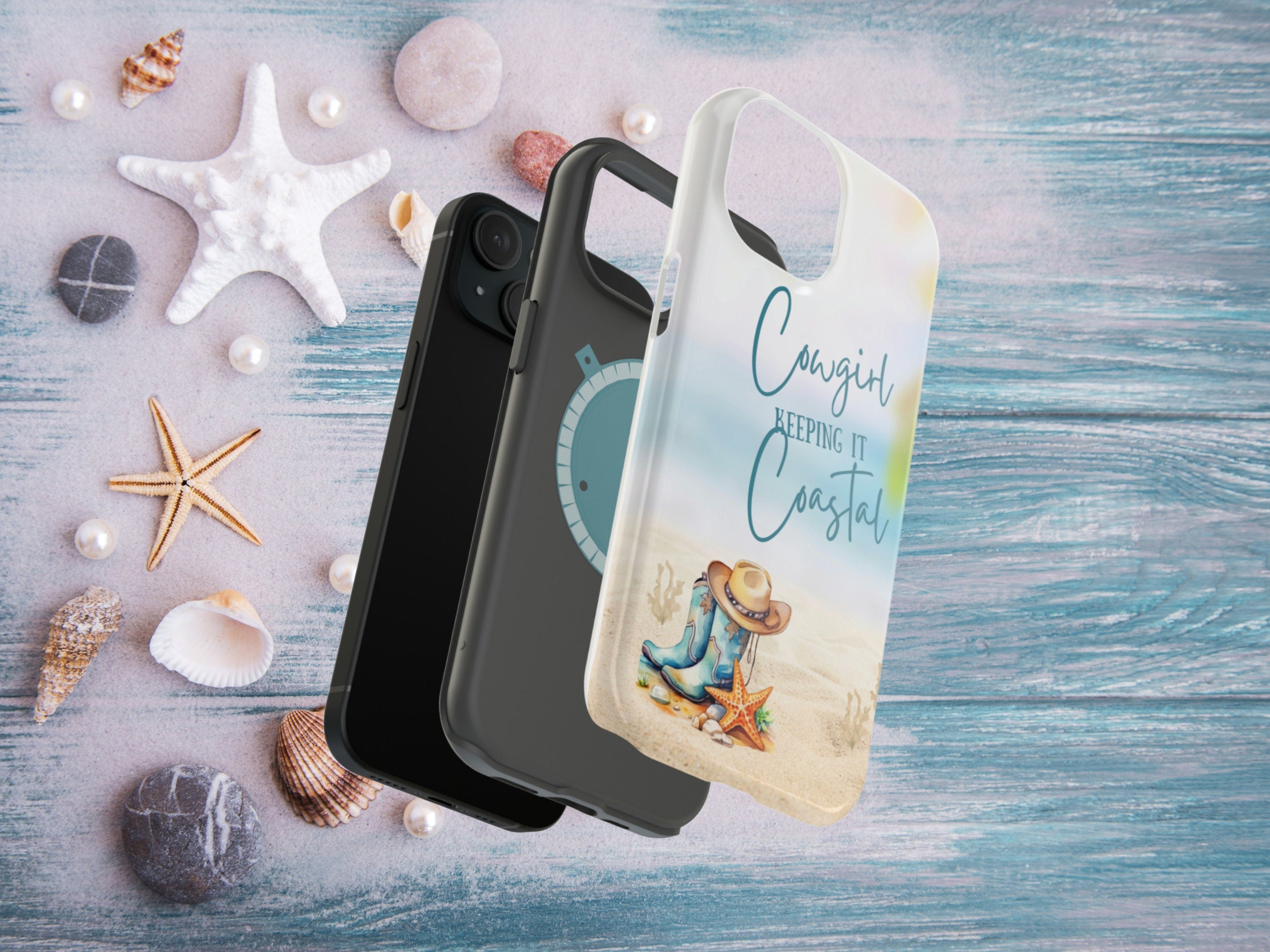 Coastal Cowgirl MagSafe Tough Cases for iPhones, Keeping it Coastal Cowgirl