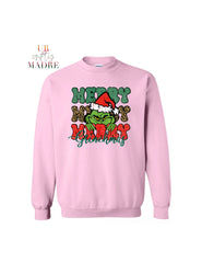 Grinch Holiday Crewneck (Various Colors Available)