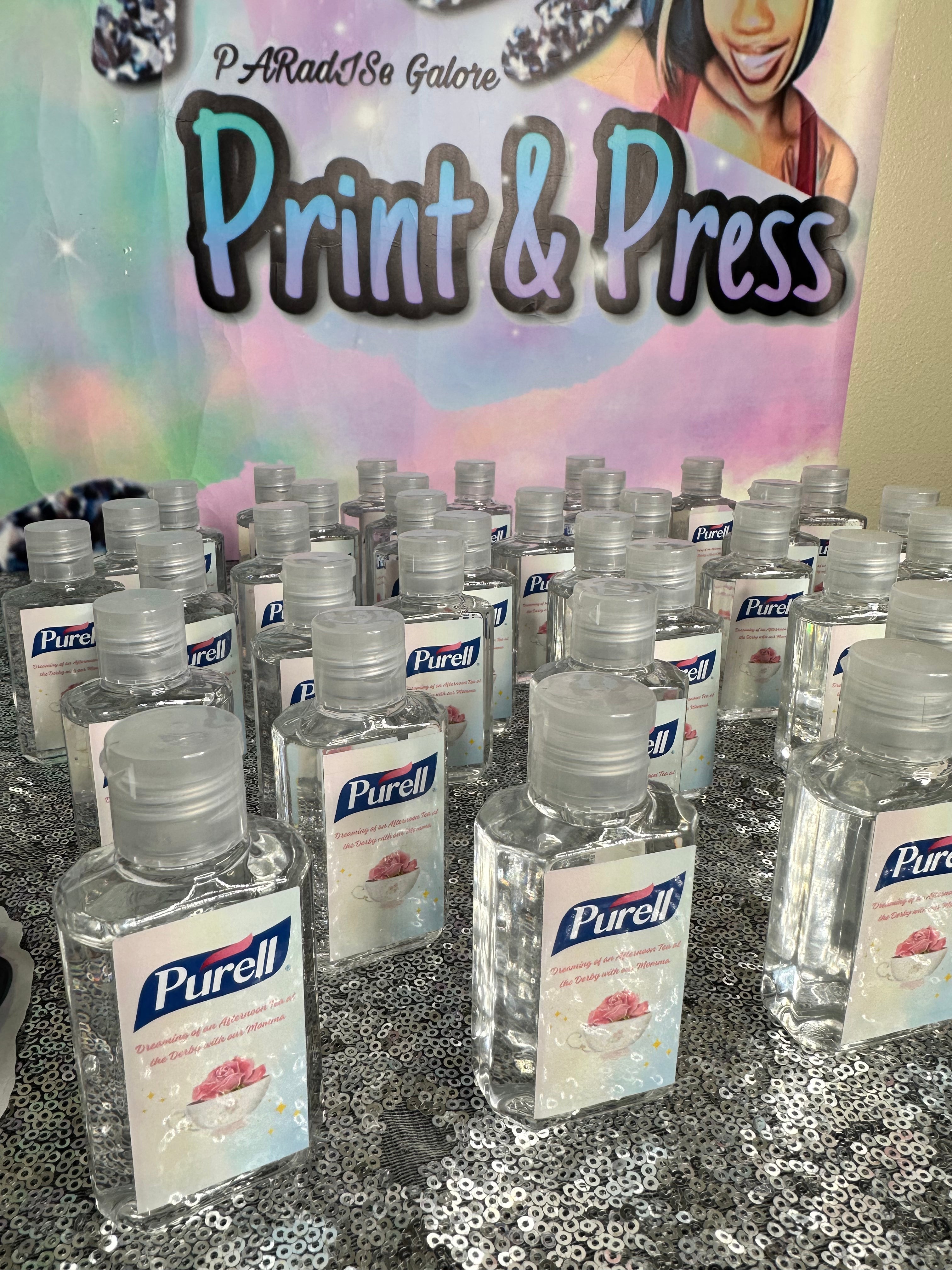 Mini hand sanitizer favors