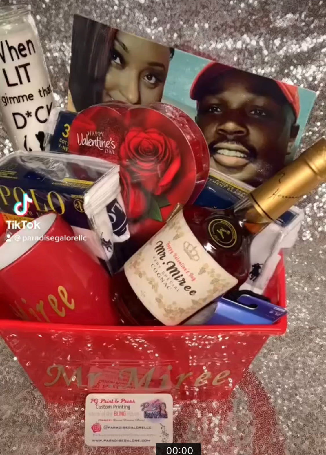 Mens Vday Basket