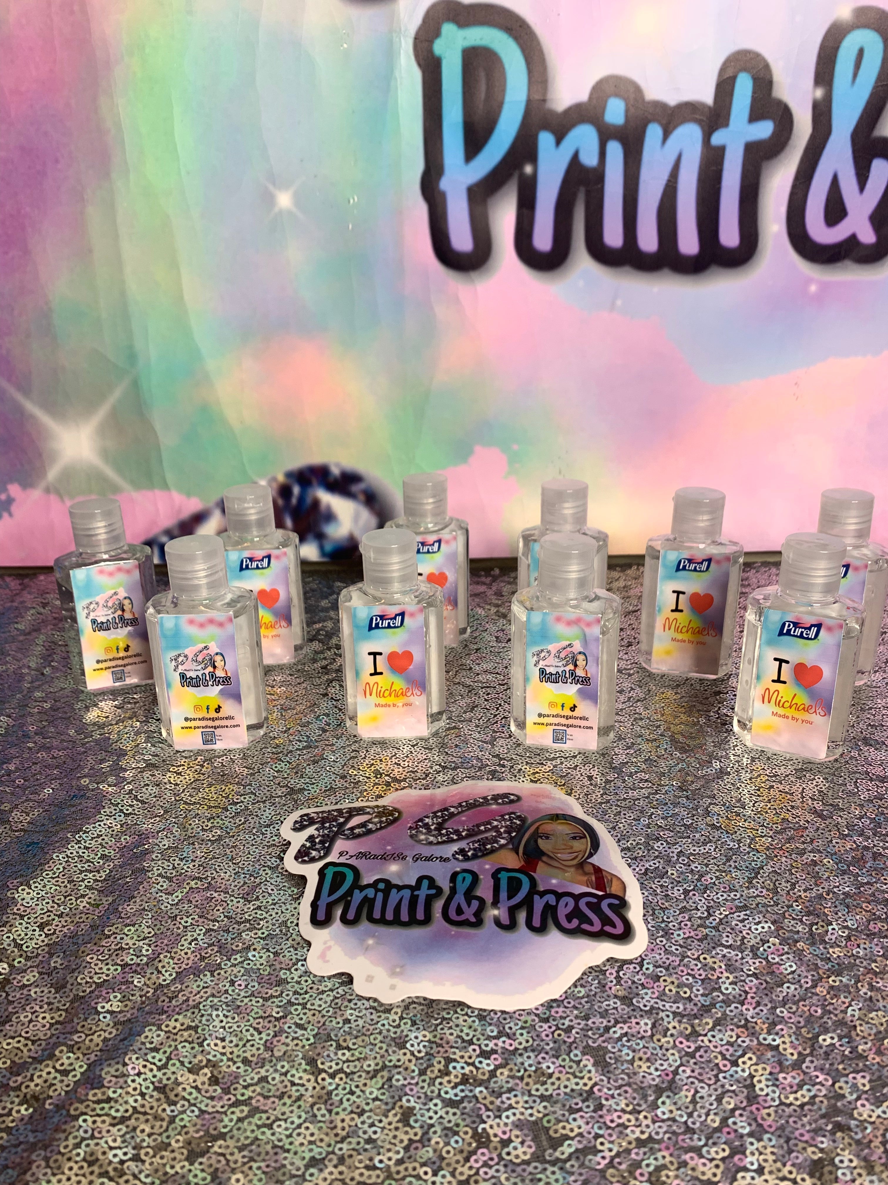 Mini hand sanitizer favors