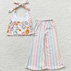 Western Style Girls Clothes Sizes 6T -16T  Fashion Kids Clothes Girls Bell Bottom Outfits Girl Clothing