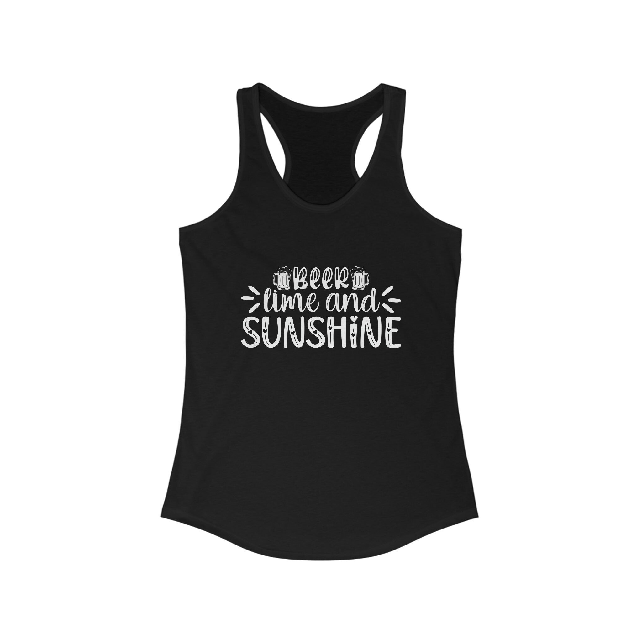 Women's Racerback Tank - Beer Lime and Sunshine