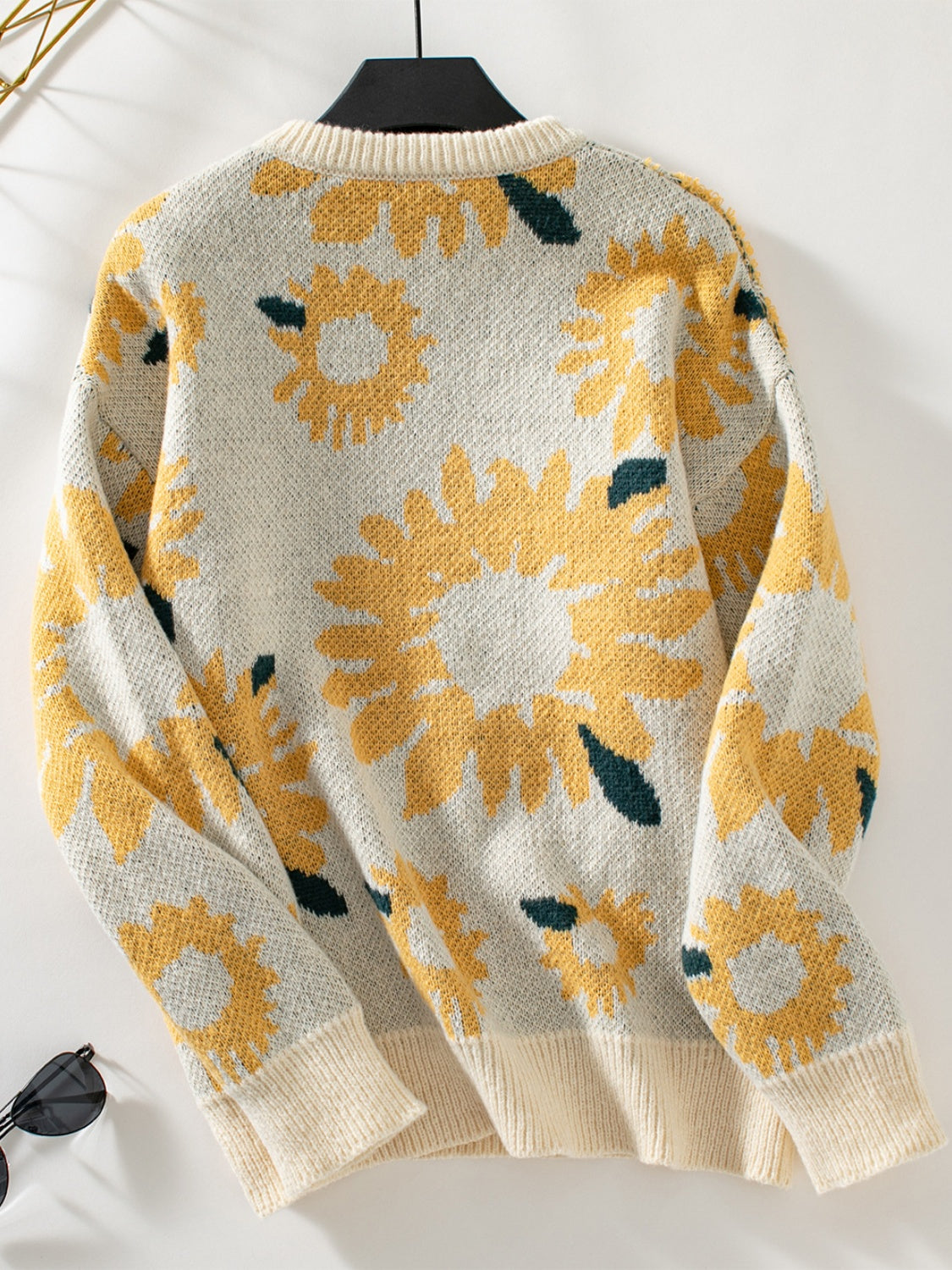 Sunflower Round Neck Long Sleeve Sweater