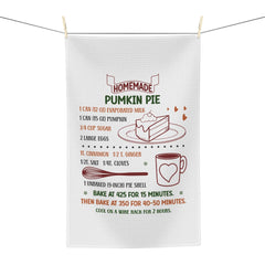 Pumpkin Pie recipe Microfiber Tea Towel