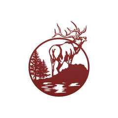 Elk - Wildlife Metal Wall Art