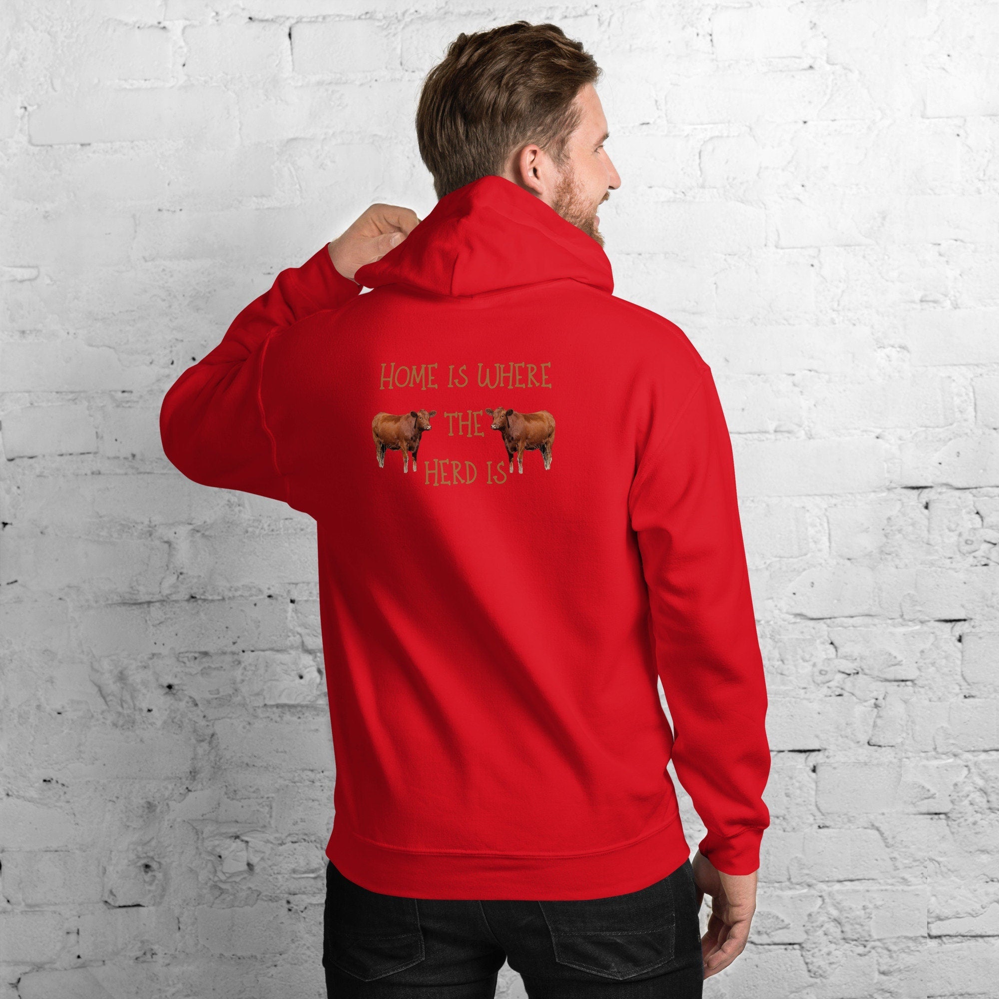 Home is where the herd is- Western Unisex Hoodie