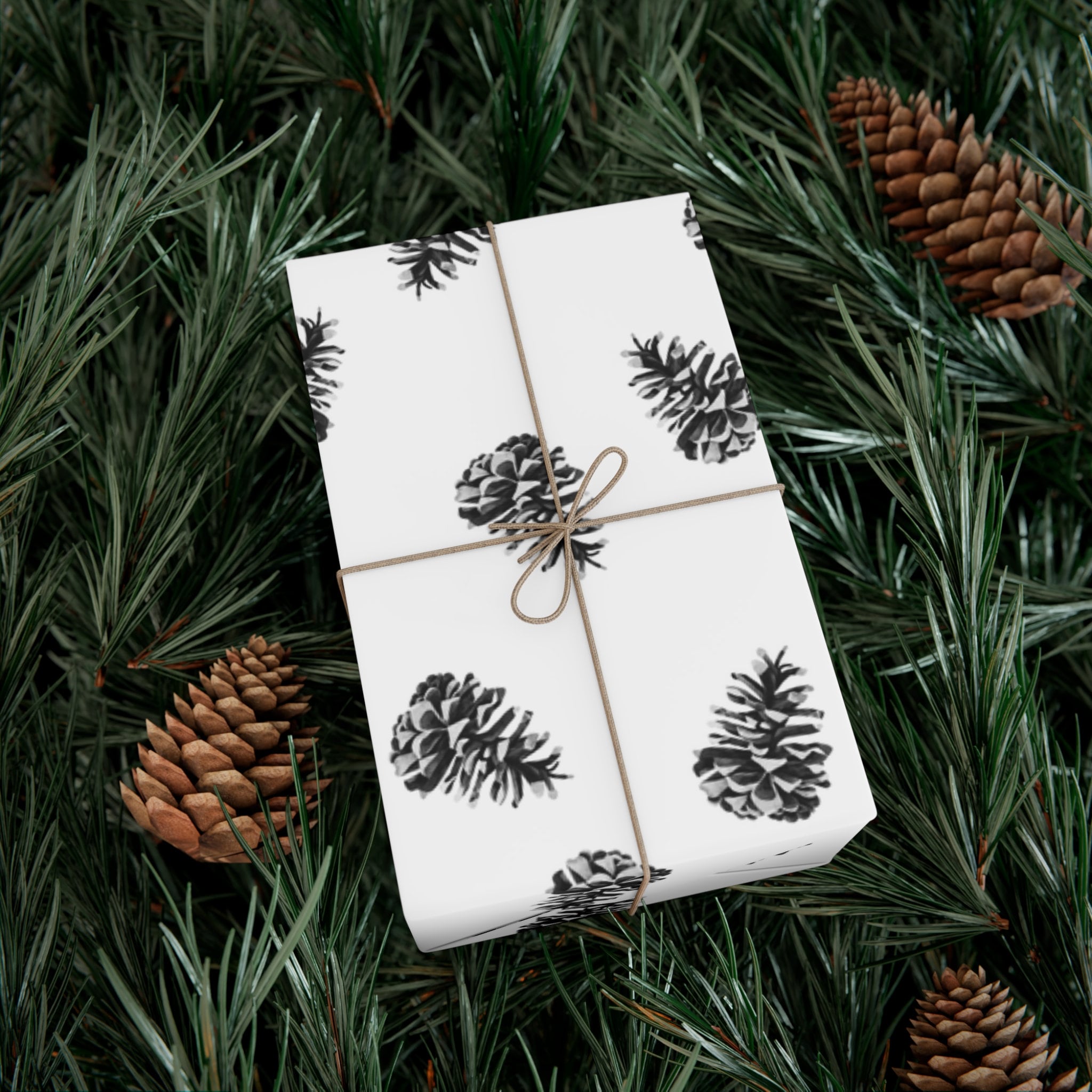 Scandinavian pine cone Gift Wrap