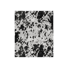 Cowhide print Crushed Velvet Blanket