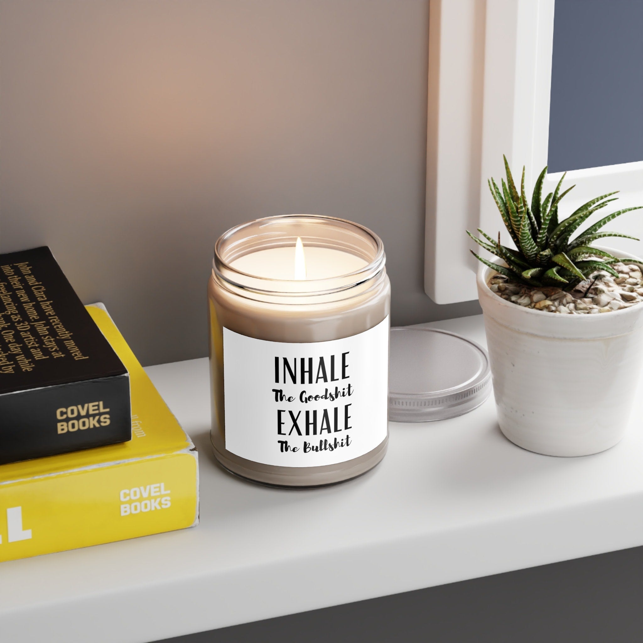 Scented Candles, 9oz Exhale the BS