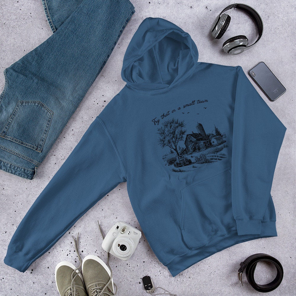 Western Hoodie | Cowgirl Hoodie | Southern Shirts | Graphic hoodie| Try That In A Small Town