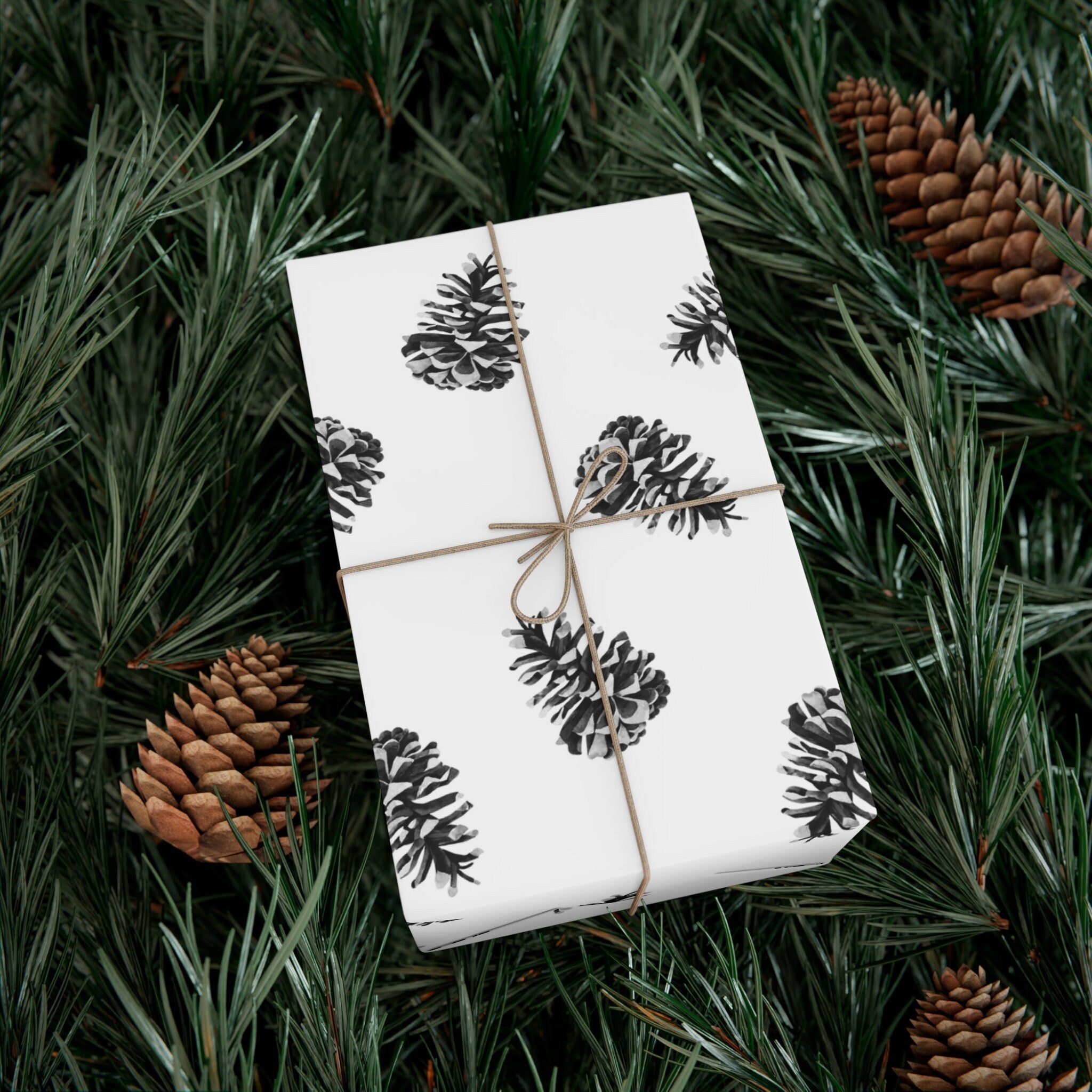 Scandinavian pine cone Gift Wrap