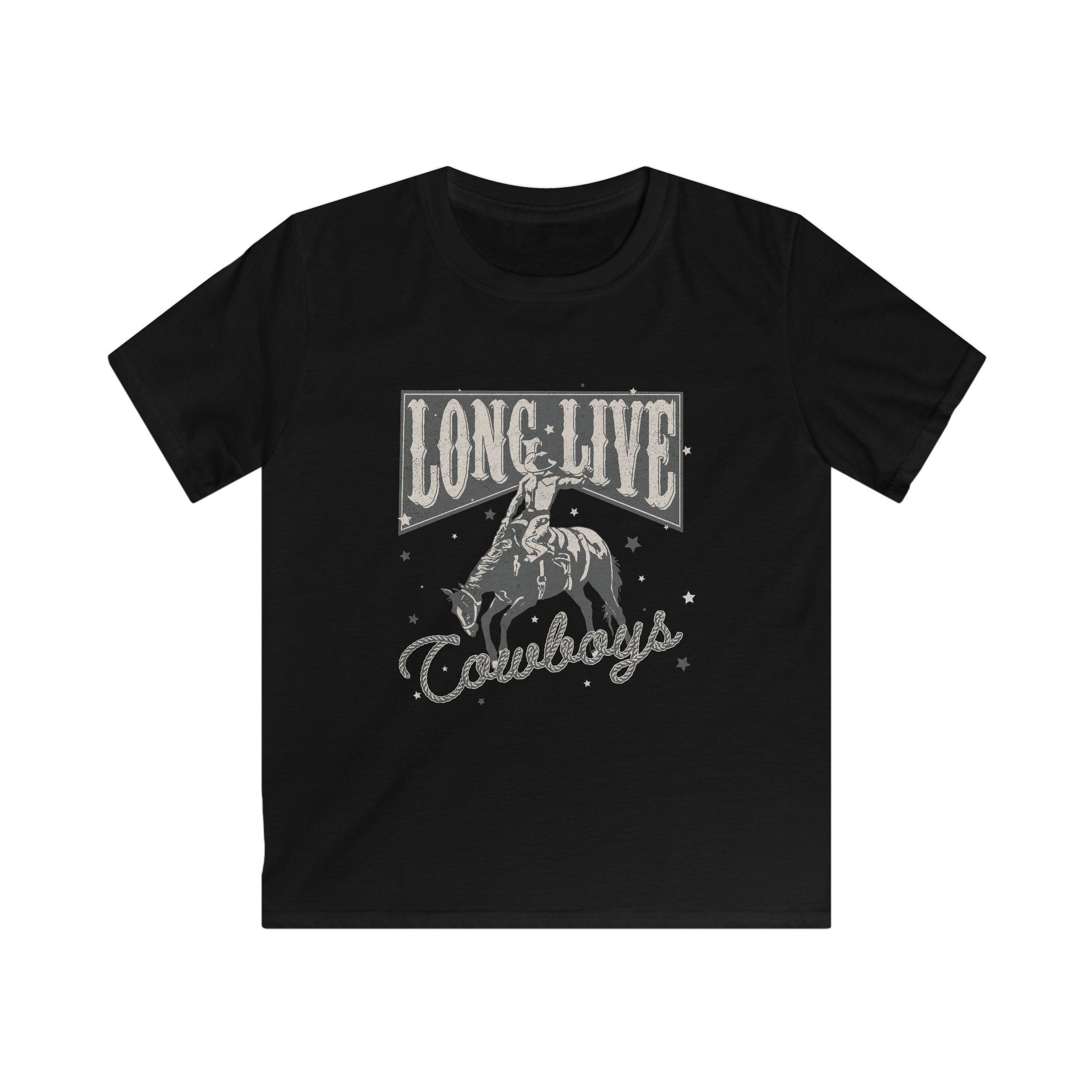 Long Live Cowboys Kids Softstyle Tee | Western Kids Apparel | Cowboy Kids | Cowgirl Kids | Western Birthday | Kids Western Clothes